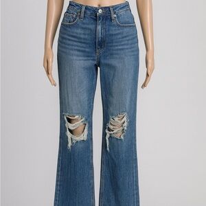 American Eagle High-Rise Distressed Wide-Leg Jeans 4